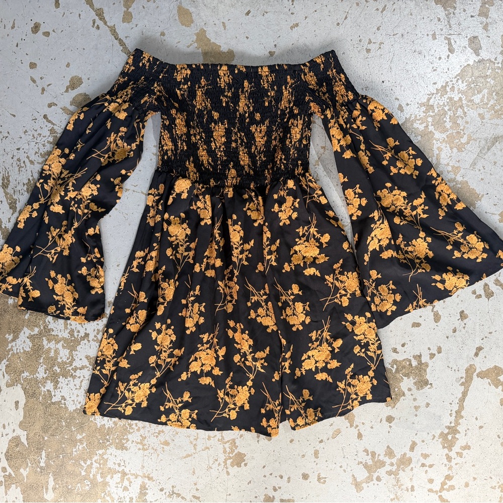 SHEIN bell sleeve dress